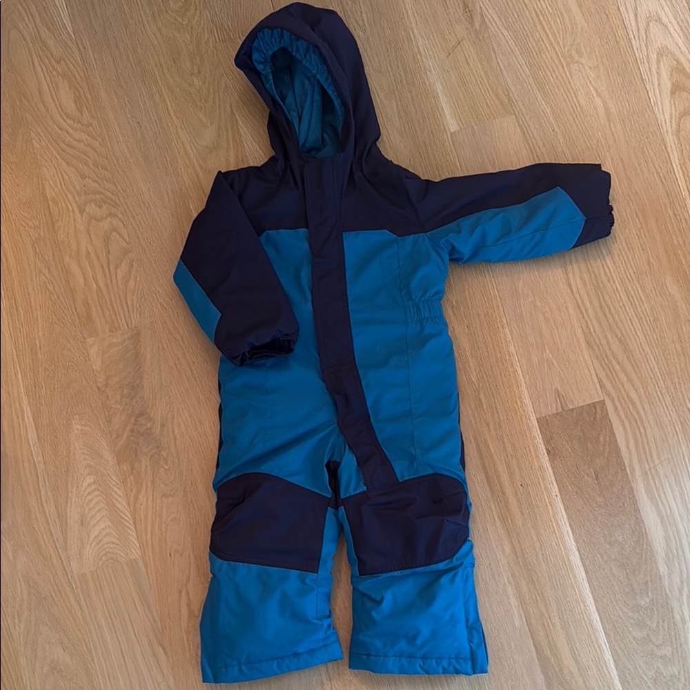 L.L. Bean Teal and Navy Snowsuit Size 2T